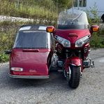 MOTORCYKEL med SIDOVAGN, Honda Goldwing GL1800a.