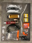 Ktm+Suzuki delar: hjul, öhlins, styre, lager, hasplåt, m.m.