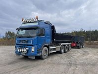 Volvo FM tridem lastväxlare + triokärra 