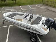 Finnmaster 49 CC -14 Yamaha F50 -14 30-trailer Teakdurk!