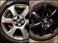 17" Volvo XC fälgar med dubbdäck & 18tum med M+S