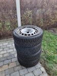 205/55R16 dubbdäck med plåtfälgar