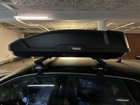 Thule Force XT L Mattsvart takbox & Thule WingBar Black EVO