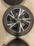 18" Volvo 5-Double Spoke Matt Black Diamond Cut