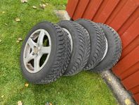 Dubbdäck 185/60 R15 på Audi alu fälg