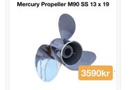 Mercury stål propeller 