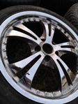 19” chrome fälgar 5/120 UTAN däck