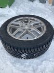 Wheels with winter tires (spikes)