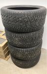 Dubbdäck 275/40 R21 och fälg+friktionsdäck 225/55 R17