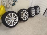 Alufälgar med vinterdäck 225/45R17  5/120 bmw