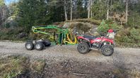 Kawasaki 750 med Kellfri Huggarvagn med kran 4,2 m