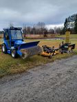 kompakttraktor Iseki 325 4wd snöslunga sopvalls klippbord mm