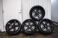 21” sommardäck tesla Ohm lightning gloss black fälgar