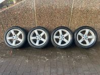 17” BMW vinterdäck, 5/120, GoodYear, TPMS, alptopp/snöflinga