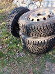 Dubbdäck 155/70R13 med fälg