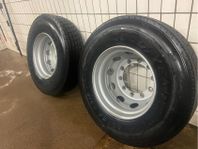 4st drivdäck på fälg 295-80-22.5 Goodyear