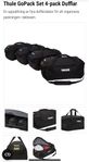 Thule Go Pack set - 4 duffelbags för t ex takbox