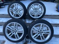 Audi 19” fälgar 5x112 med fina Michelin vinterdäck 7mm