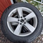 17" Vw fälg med dubbdäck