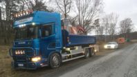 SCANIA 144  6x2  530 2001  Lastväxlare HIAB mob 0705289060