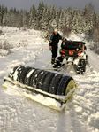 Ivak SnowRoller 190 9-däck rulle med finisher