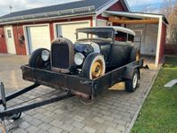 Ford A tudor 1929 ink släpvagn hotrod ratrod Rod busbil