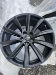 4 st  20” svarta aluminium fälgar med TPMS