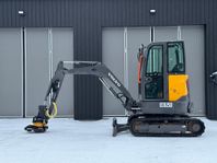 Volvo ECR 25 D Engcon rotortilt med Grip 920Tim ink. Vagn