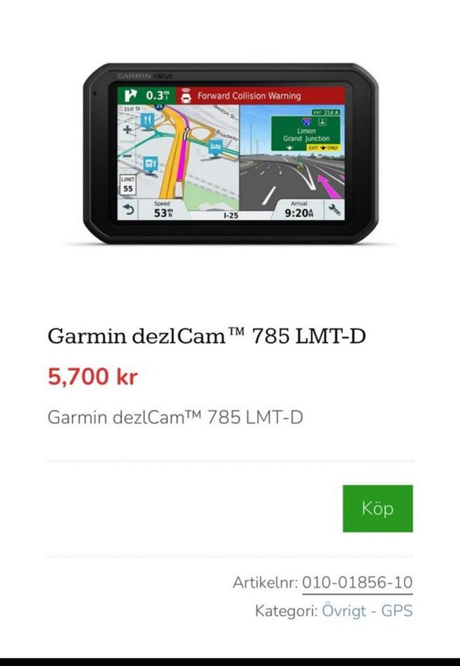 garmin dēzl cam 785LMT-D