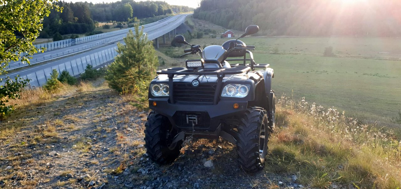 Cf moto 500 allroad med snöplog