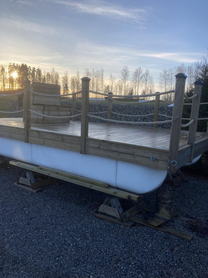 Flotte/pontonbåt 6x3 m