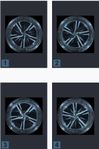 19” 5-Double Spoke Black Diamond Cut
