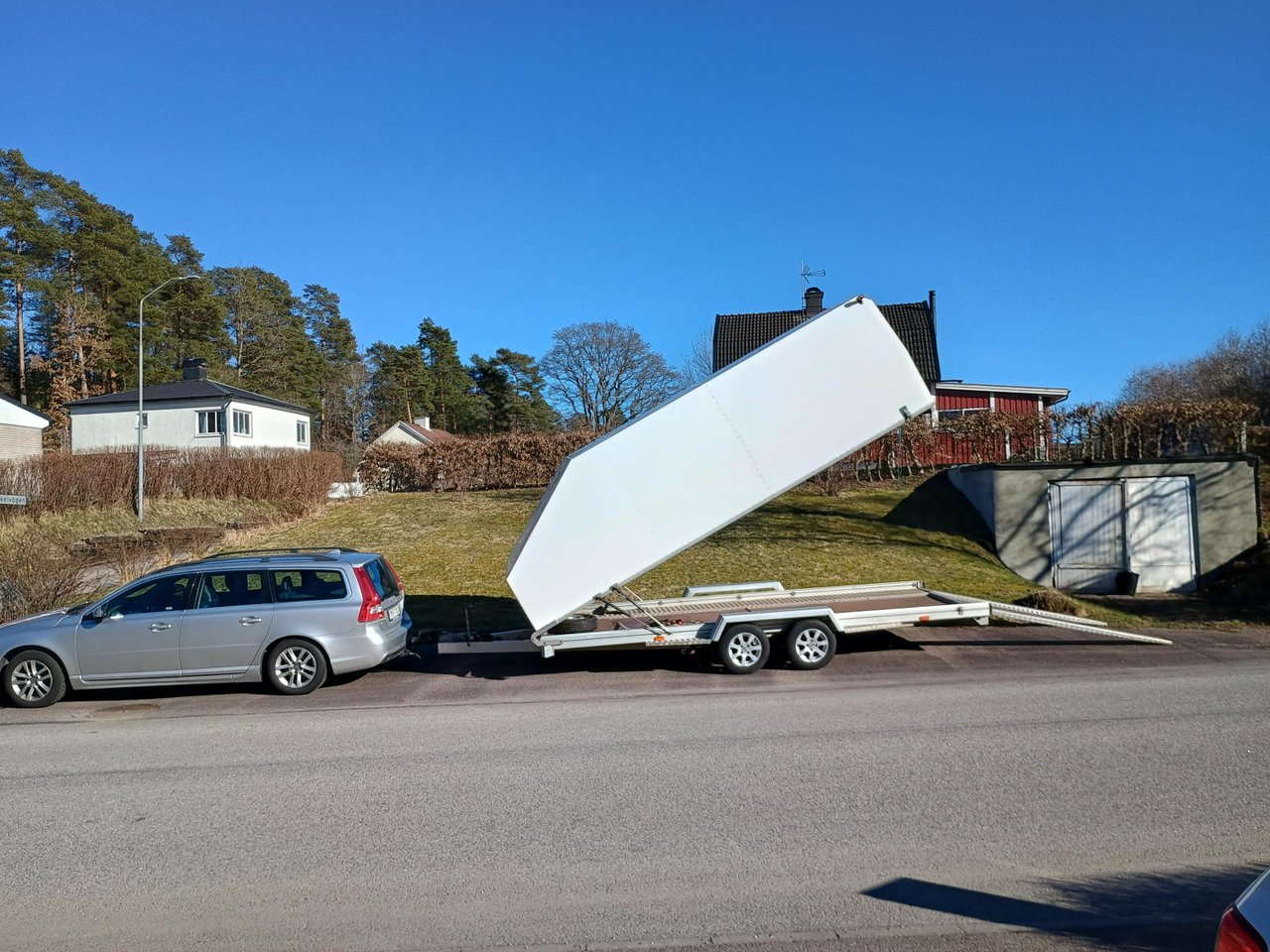 Bil transport släp