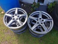 5/108 Dezent RN 18 Tum Aluminium fälgar 
