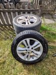 4 bra däck med fälg till bla Nissan slumpas bort