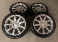 Audi / Volkswagen 17” snygga fälgar, 7mm Continental sommard