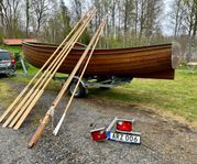 Treiler + Ny stor Jolle/julle/ bohusbåt/kyrkbåt
