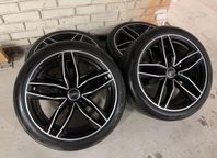 Audi /Volkswagen 18” RS fälgar med 7mm Sommardäck