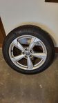 17" Audi orginal fälgar med nästan nya däck.