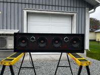 Fet SPL-låda – GAS PSM68 x4 + LED, MDF-byggd