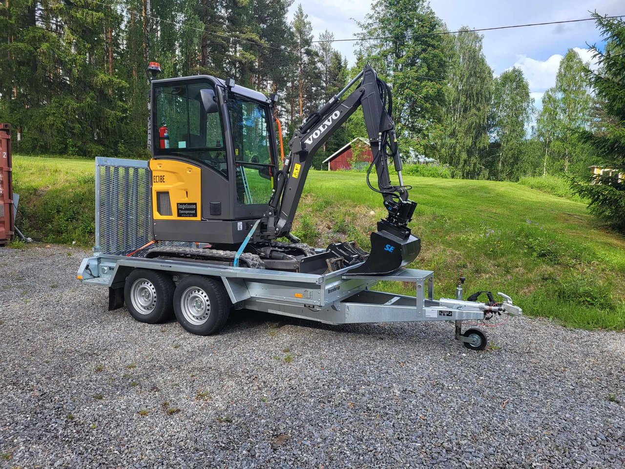 Uthyres minigrävare 1,8Ton