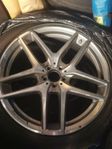 AMG 5 - doppelspeichen fälgar & MS däck helt nya 