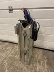Jackplate, hydrofoil, kabelstyrning, Evinrude propeller.