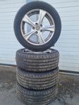 sommardäck på alu-fälgar 225/55 R17