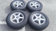 Alluminium fälgar +vinterdäck  dubb Nokian 225/70R16  6 mm. 