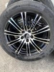 4 st. fälgar med begagnade sommardäck - 225/55 R17