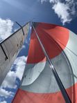 Gennaker och trasig spinnaker