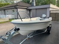 Terhi 400, Honda 15hk, samt båttrailer 80