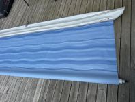 Påsmarkis Fiamma med väggar & Campingbord Mecalit 