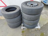 8 st däck(fälg) Renault Master 225/65R16CP